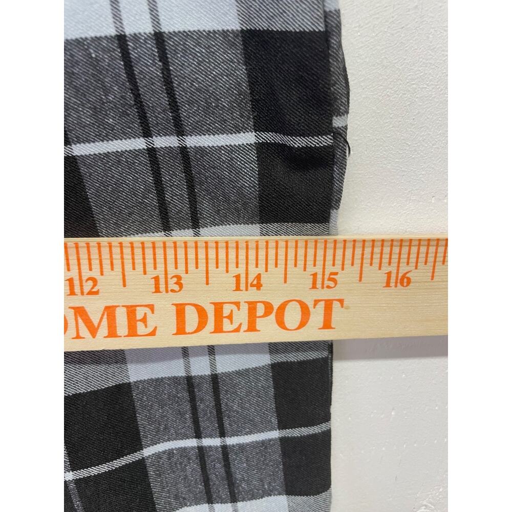 Princess Polly Euros Pants Black & Gray Plaid Size 4 Straight Leg - Picture 8 of 10